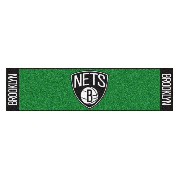 FanMats® - NBA Brooklyn Nets Logo Golf Putting Green Mat