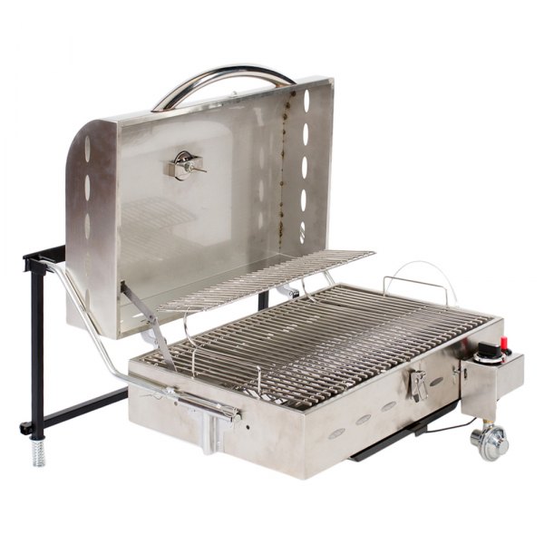 Faulkner® - Deluxe Chrome Gas Grill with LP Bottle Adapter