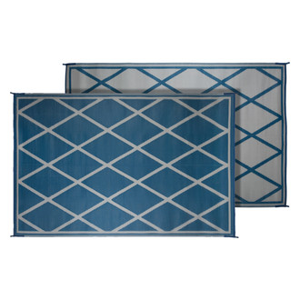 Faulkner® - Deluxe 8' x 20' Diamond (Blue/Ivory) Multi-Purpose Mat