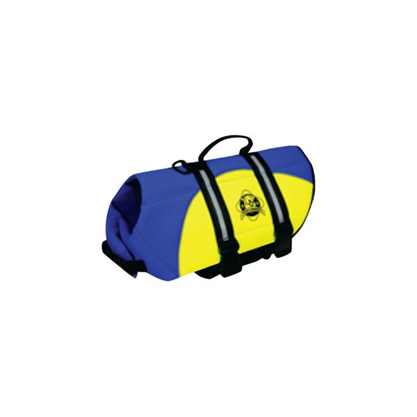 Fido Pet® - 2X-Small Blue/Yellow Neoprene Dog Life Jacket