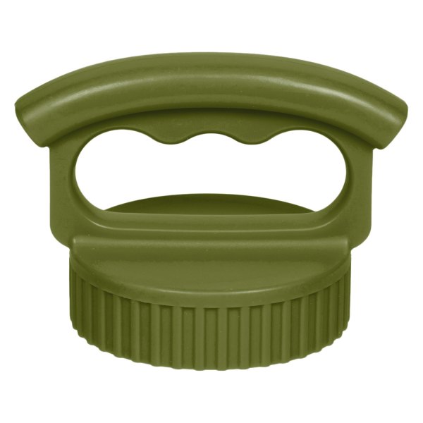 Fifty/Fifty® - 3.5" x 2.6" x 6.9" Olive Green Wide-Mouth 3-Finger Lid