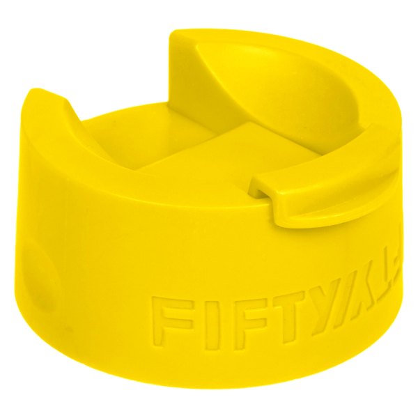 Fifty/Fifty® - 2.65" Yellow Wide-Mouth Flip Lid