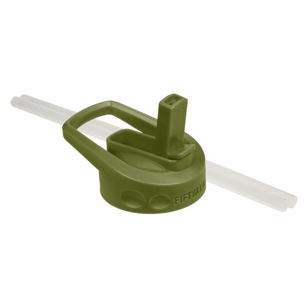 Fifty/Fifty® - 2.65" Green Wide-Mouth Straw Lid