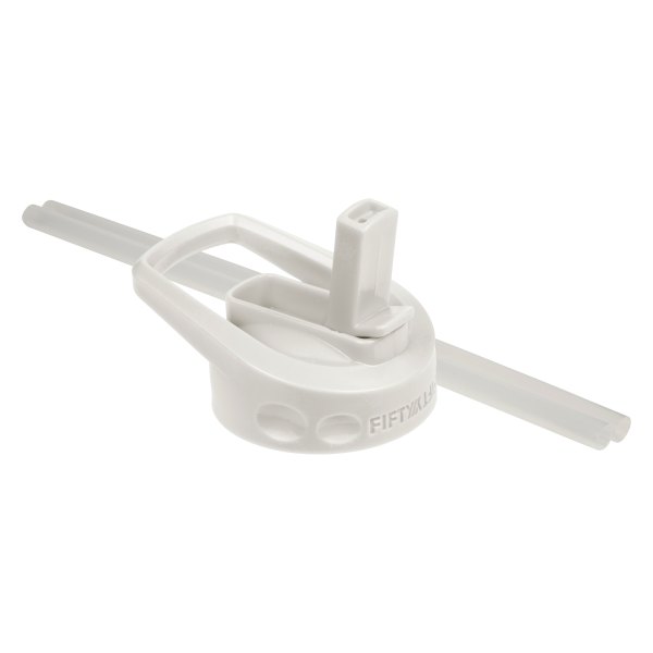Fifty/Fifty® - 2.65" White Wide-Mouth Straw Lid