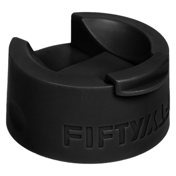 Fifty/Fifty® - 2.65" Black Wide-Mouth Flip Lid