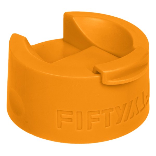 Fifty/Fifty® - 2.65" Orange Wide-Mouth Flip Lid