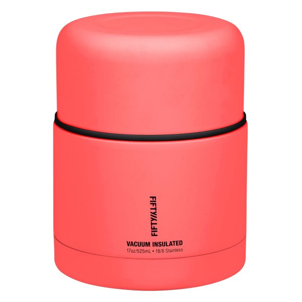 Fifty/Fifty® - 17 oz. Coral Insulated Food Container