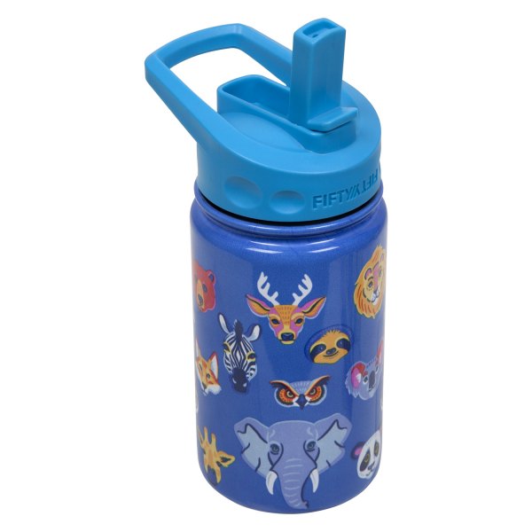 Fifty/Fifty® - Kid's™ 12 fl. oz. Animal Stainless Steel Vacuum Insulated Bottle with Straw Lid