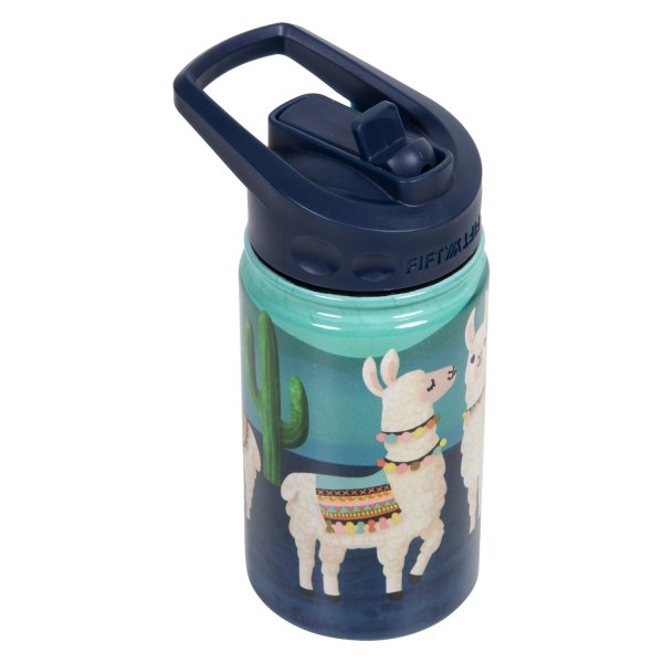 Fifty/Fifty® - Kid's™ 12 fl. oz. Llama Stainless Steel Vacuum Insulated Bottle with Straw Lid