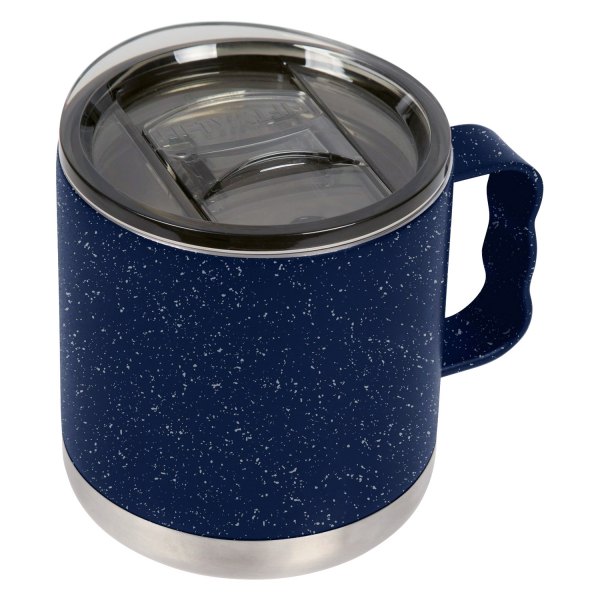 Fifty/Fifty® - 15 fl. oz. Navy/Speckled Stainless Steel Camp Mug with Slide Lid
