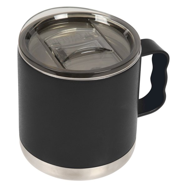Fifty/Fifty® - 15 fl. oz. Matte Black Stainless Steel Camp Mug with Slide Lid