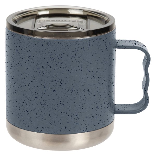 Fifty/Fifty® - 15 fl. oz. Slate/Navy Speckles Stainless Steel Camp Mug with Slide Lid