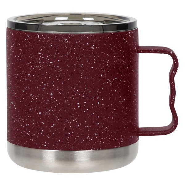 Fifty/Fifty® - 15 fl. oz. Brick Red/Speckles Stainless Steel Camp Mug with Slide Lid