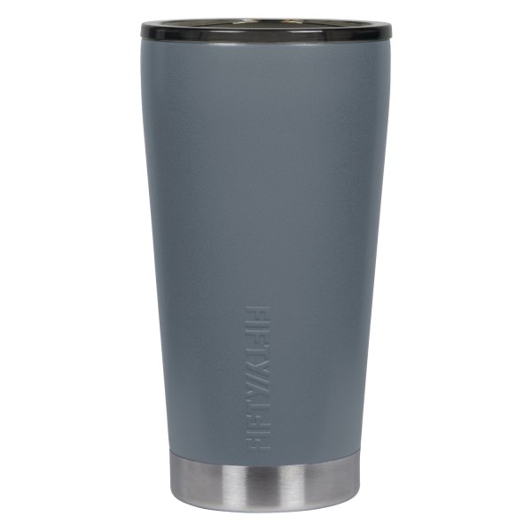 Fifty/Fifty® - 16 fl. oz. Slate Gray Stainless Steel Tumbler with Slide Lid