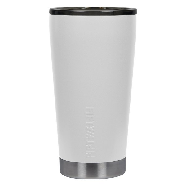 Fifty/Fifty® - 16 fl. oz. Winter White Stainless Steel Tumbler with Slide Lid