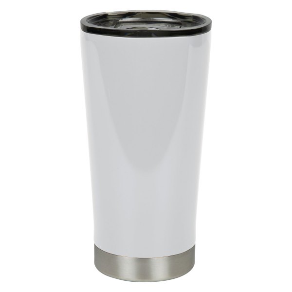 Fifty/Fifty® - Square Gloss™ 16 fl. oz. White Stainless Steel Tumbler