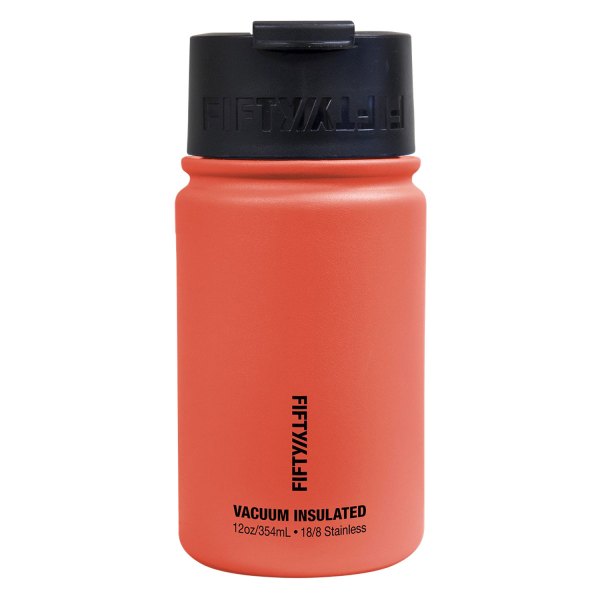 Fifty/Fifty® - 12 fl. oz. Coral Stainless Steel Vacuum Insulated Bottle with Flip Lid