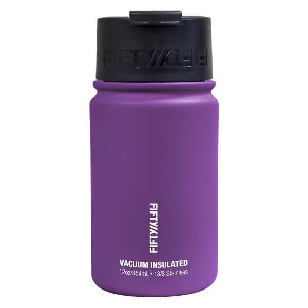 Fifty/Fifty® - 12 fl. oz. Royal Purple Stainless Steel Vacuum Insulated Bottle with Flip Lid