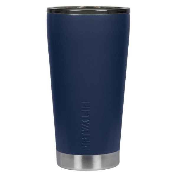 Fifty/Fifty® - 16 fl. oz. Navy Blue Stainless Steel Tumbler with Slide Lid