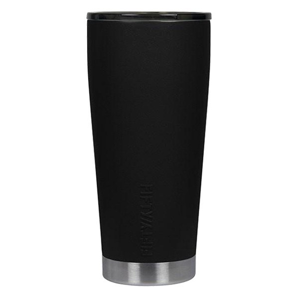 Fifty/Fifty® - 20 fl. oz. Matte Black Stainless Steel Tumbler with Slide Lid