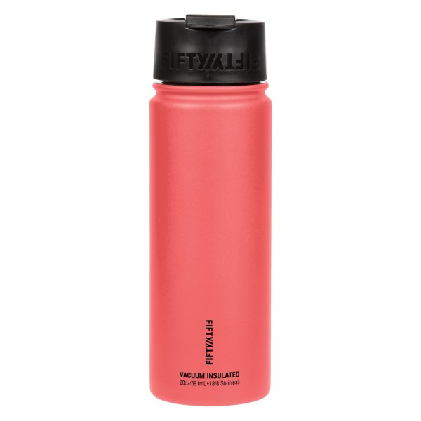Fifty/Fifty® - 20 fl. oz. Coral Stainless Steel Vacuum Insulated Bottle with Flip Lid