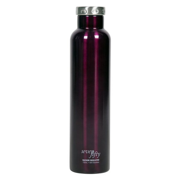 Fifty/Fifty® - 25.4 fl. oz. Burgundy Stainless Steel Vacuum Insulated Wine Growler