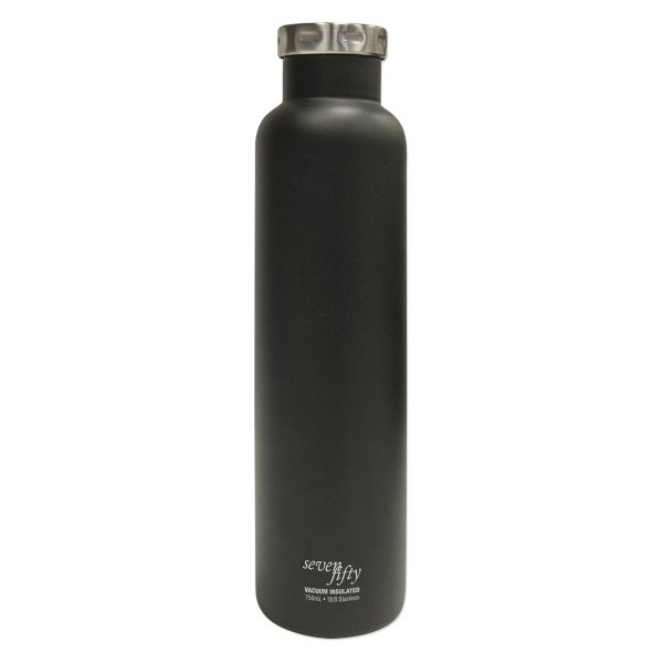 Fifty/Fifty® - 25.4 fl. oz. Pinot Noir Black Stainless Steel Vacuum Insulated Wine Growler
