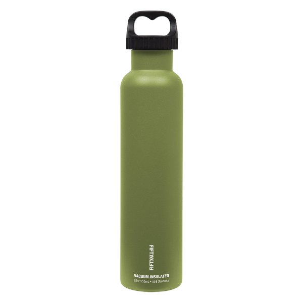 Fifty/Fifty® - 25 fl. oz. Olive Green Stainless Steel Vacuum Insulated Bottle with 2-Finger Lid