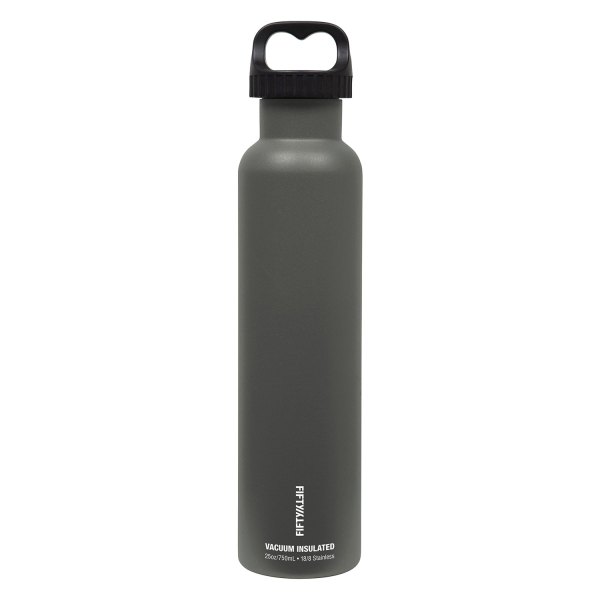 Fifty/Fifty® - 25 fl. oz. Slate Gray Stainless Steel Vacuum Insulated Bottle with 2-Finger Lid