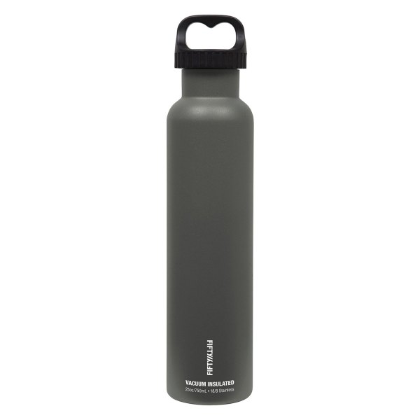 Fifty/Fifty® - 25 fl. oz. Slate Gray Stainless Steel Vacuum Insulated Bottle with 2-Finger Lid
