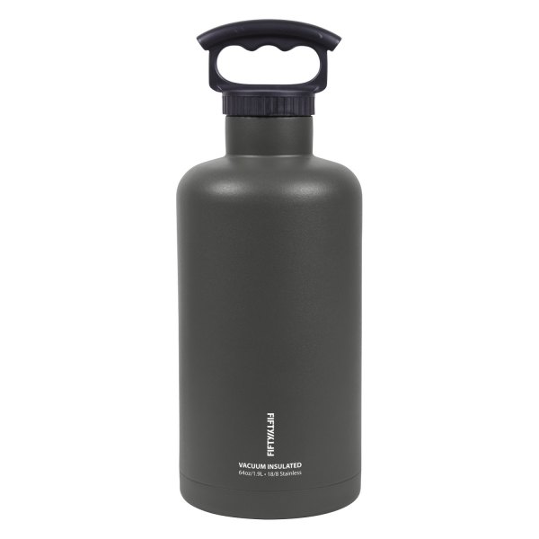 Fifty/Fifty® - 64 fl. oz. Slate Gray Stainless Steel Vacuum Insulated Tank Growler