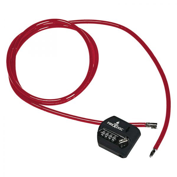 FireDisc® - 6' Red/Black Tie-Down Cable Lock