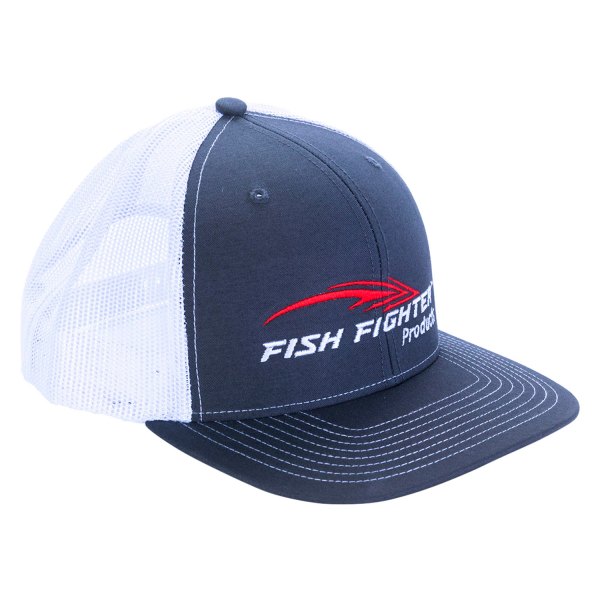 Fish Fighter® - Gray with White Mesh Snapback Hat