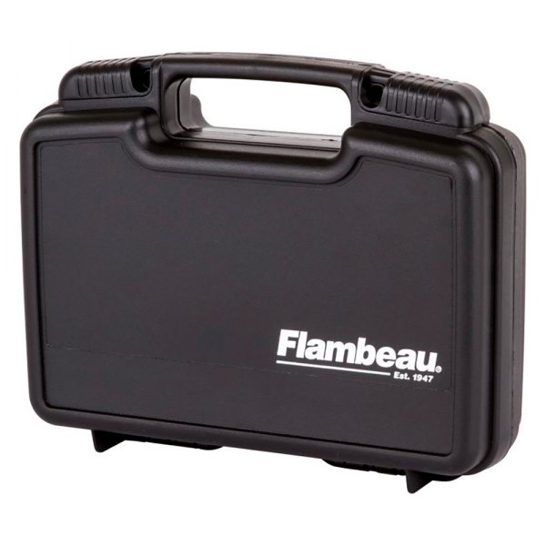 Flambeau Outdoors® - Blackout 10" Black ABS Plastic Pistol Hard Case with Egg-Shell Foam Handgun