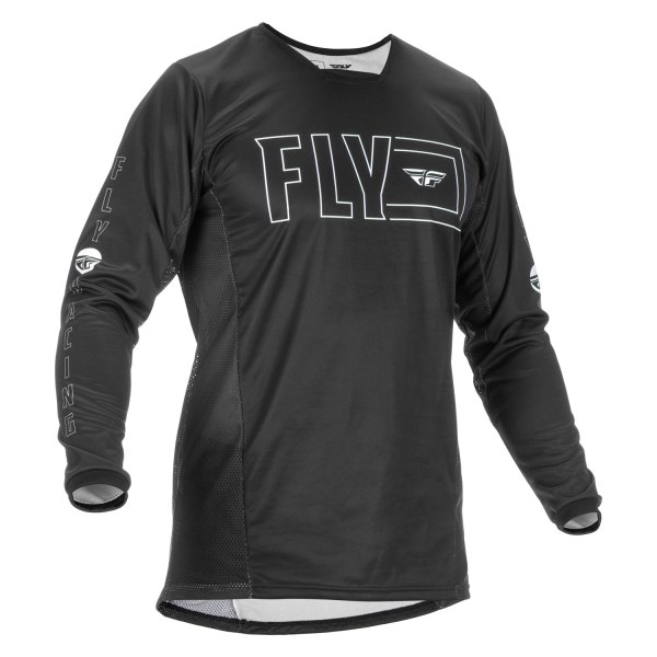 Fly Racing® - Men's Kinetic Fuel™ Small Black/White Long Sleeve Jersey