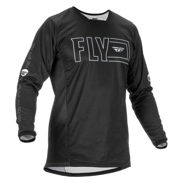 Fly Racing® - Men's Kinetic Fuel™ X-Large Black/White Long Sleeve Jersey