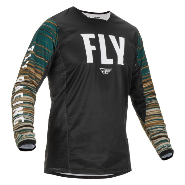 Fly Racing® - Men's Kinetic Wave™ Medium Black/Rum Long Sleeve Jersey