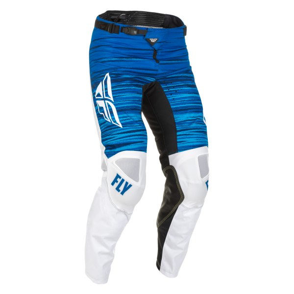 Fly Racing® - Men's Kinetic Wave™ 36 Size White/Blue Cycling Pants
