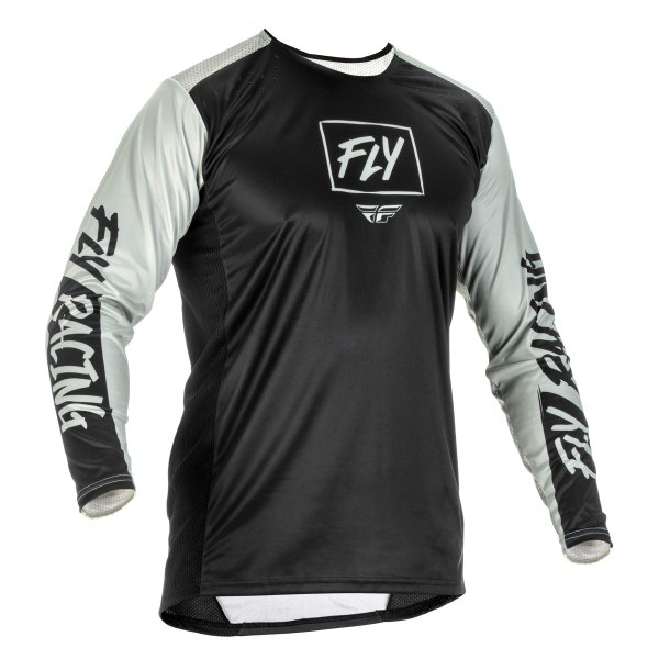 Fly Racing® - Men's Lite™ 2X-Large Black/Gray Long Sleeve Jersey