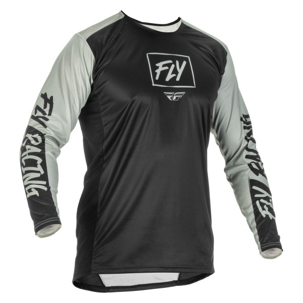 Fly Racing® - Men's Lite™ Large Black/Gray Long Sleeve Jersey