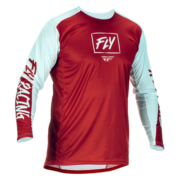 Fly Racing® - Men's Lite™ Small Red/White Long Sleeve Jersey