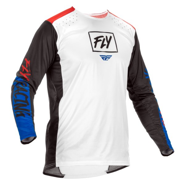 Fly Racing® - Men's Lite™ Medium Red/White/Blue Long Sleeve Jersey