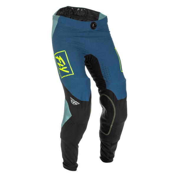 Fly Racing® - Men's Lite™ 30 Size Gray/Teal/Hi-Vis Cycling Pants
