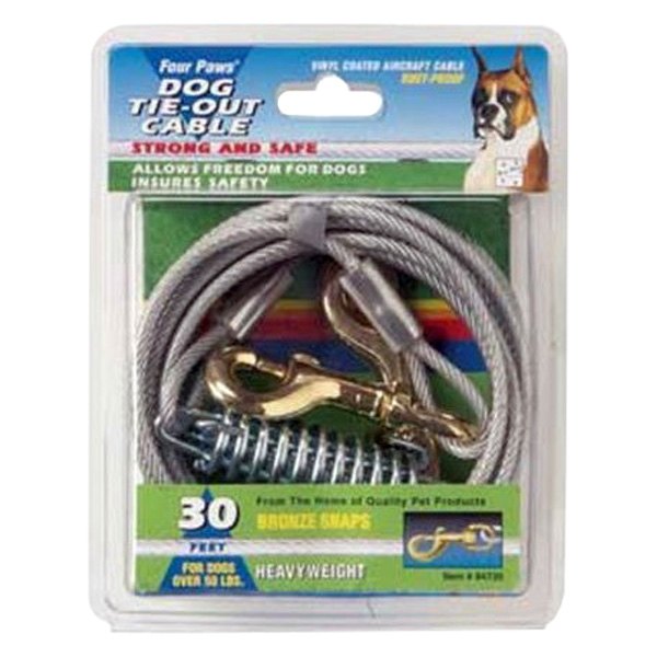 dog tie out cable with spring