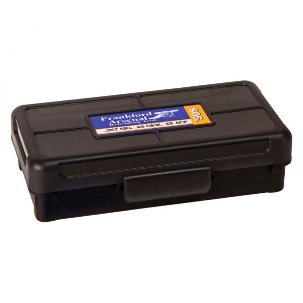Frankford Arsenal® - Hinge-Top .22 BR - 7.6 x 39 mm 50 Rounds Black Plastic Ammo Box