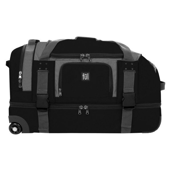 Ful® - Rig™ 30" x 15" x 14" Black/Gray Rolling Travel Bag