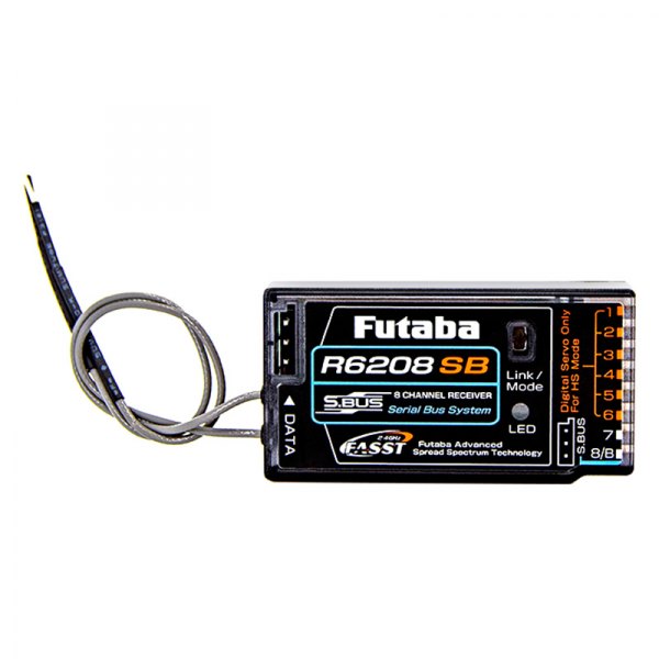 Futaba RC® - R6208SB - S.Bus/FASST 2.4 GHz 8-Channel High-Speed Receiver