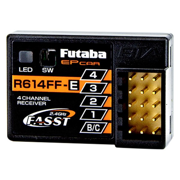 Futaba RC® - R614FF-E - FASST 2.4 GHz System 4-Channel Receiver