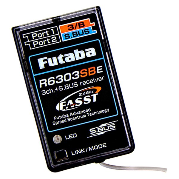 Futaba RC® - R6303SBE - FASST S.Bus 2.4 GHz 3-Channel Air Receiver