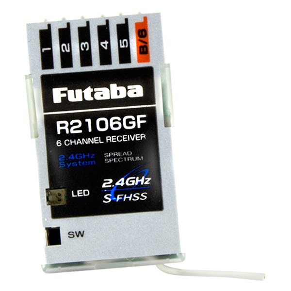 Futaba RC® - R2106GF - S-FHSS 2.4 GHz System 6-Channel Air Receiver